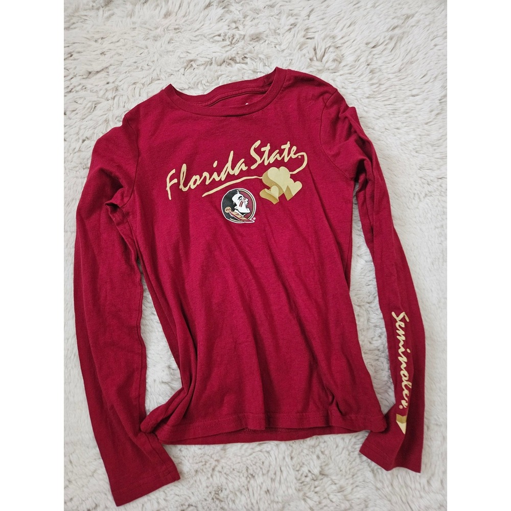 Gen2 Florida State FSU Seminoles Youth Long Sleeve T-Shirt Garnet Size M 10/12